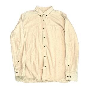 Flint and Tinder Donegal Architect Shirt Natural Speckled Size XL Slim Fit